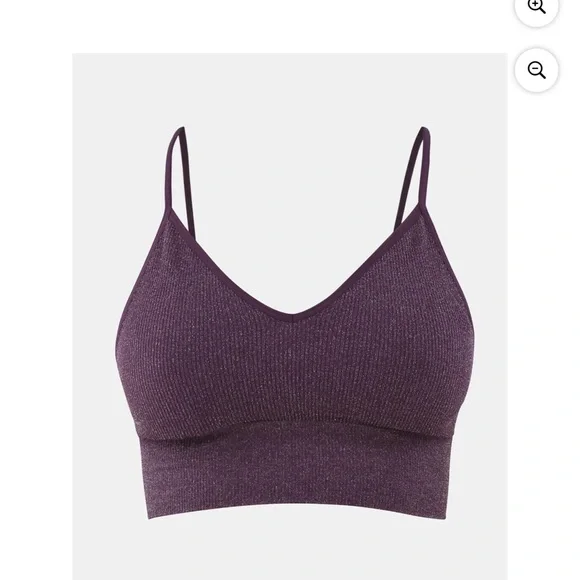 No Boundaries Women's Shimmer V-Neck Brami - Picture 7 of 16